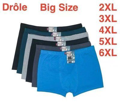 Труси боксери чоловічі Drole 2002 бавовна р.2XL&ndash;6XL 2002 фото