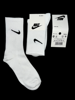 Шкарпетки жіночі Nike білі високі р.36-40 0254 фото