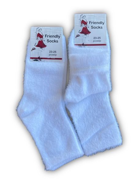 Шкарпетки жіночі Friendly Socks норка білі р.23-25 Friendly Socks фото