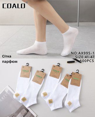 Шкарпетки чоловічі Coalo socks 995-1 сітка білі р.41-47 995-1 фото